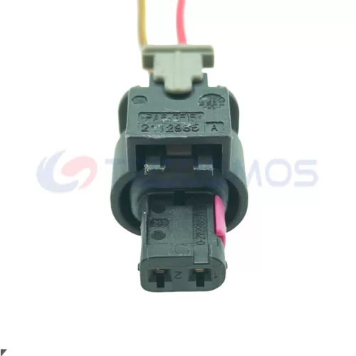 Auto Parts Fuel Injector Plug Car Connector Sensor Suitable for Volkswagen 2-pin Female 1-1718643-1